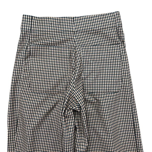 JNY Jones New York Womens Houndstooth Plaid Cropped Wide-Leg Pants Small - Picture 9 of 10